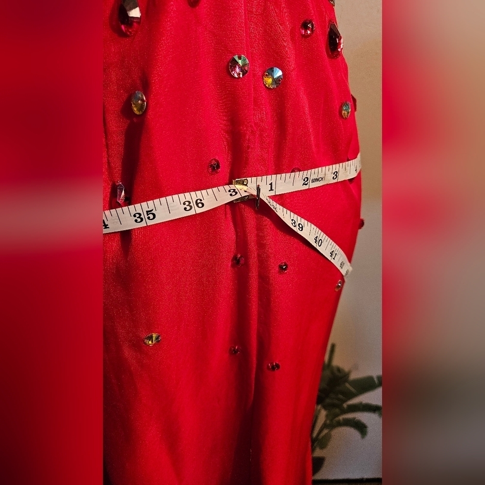 Source Unknown Strapless Red Gown - Picture 6 of 8